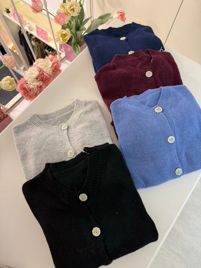 CARDIGAN BASIC GIROCOLLO