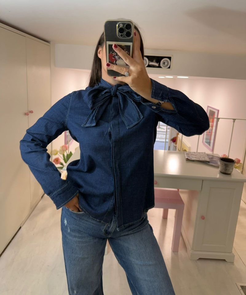 CAMICIA DENIM FIOCCO