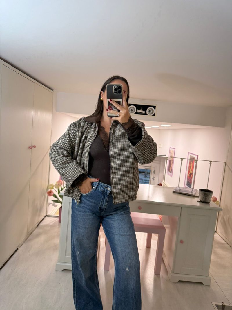 GIACCA BOMBER QUADRI