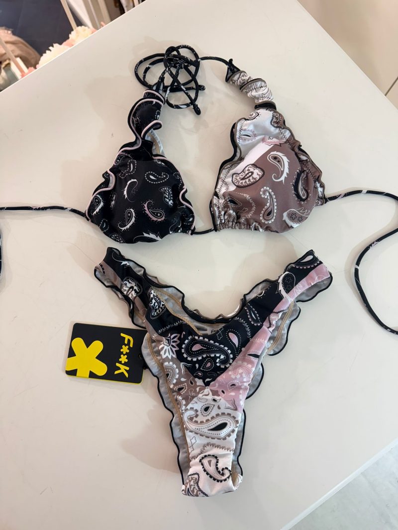 BIKINI TRIANGOLO ALTO CON SLIP AMERICANO FISSO