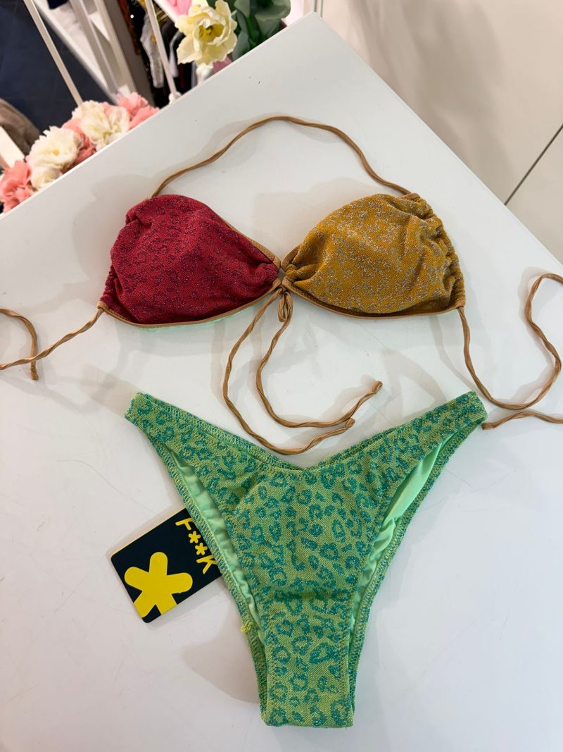 BIKINI FASCIA CON SLIP AMERICANO FISSO GOLD