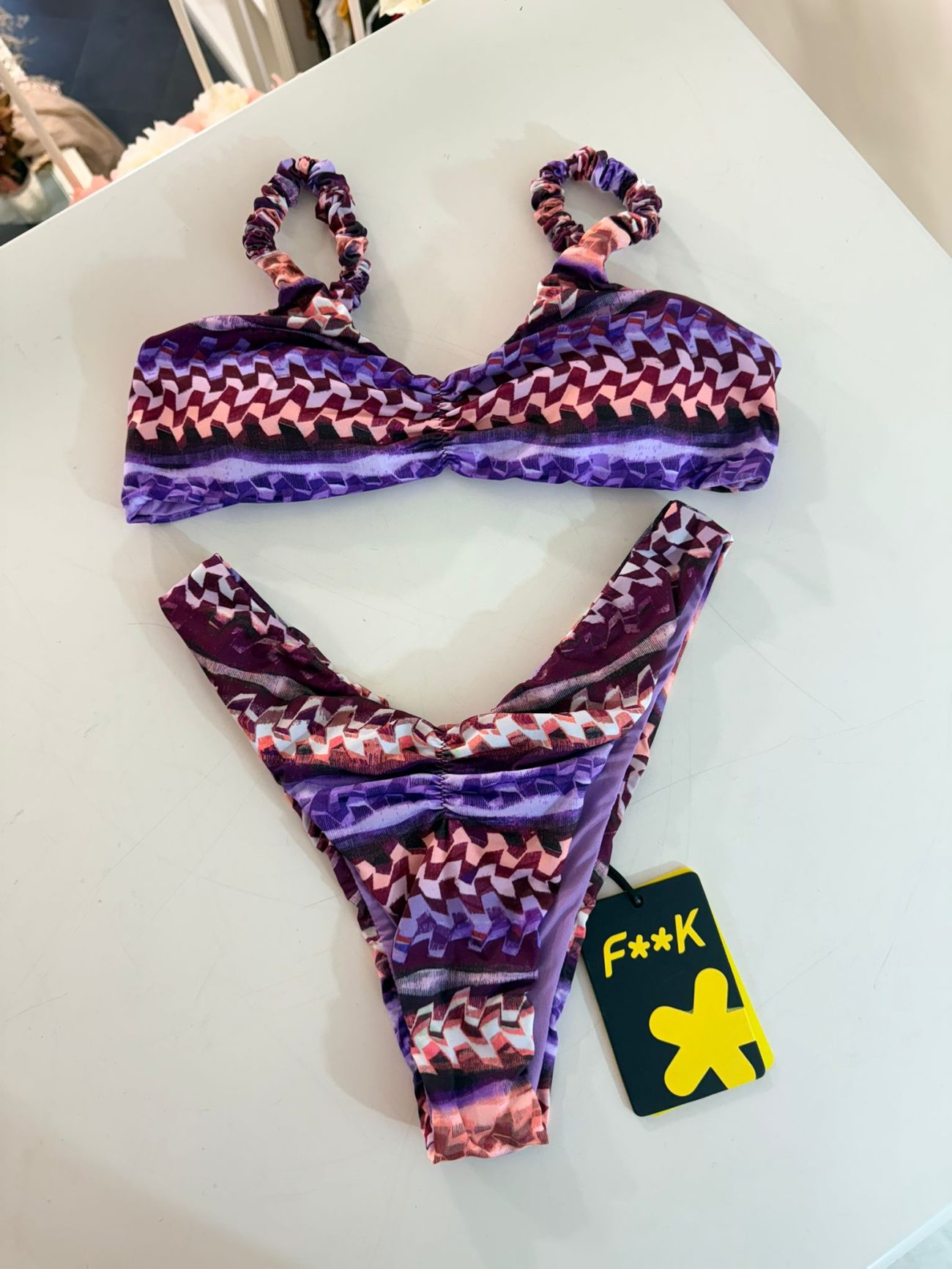 BIKINI TOP FISSO CON SLIP AMERICANO FISSO