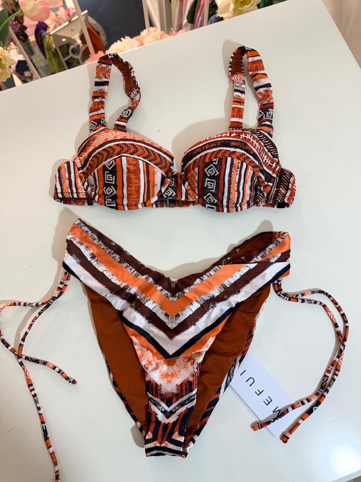 BIKINI REGGISENO CON FERRETTO E SLIP AMERICANO COPRENTE