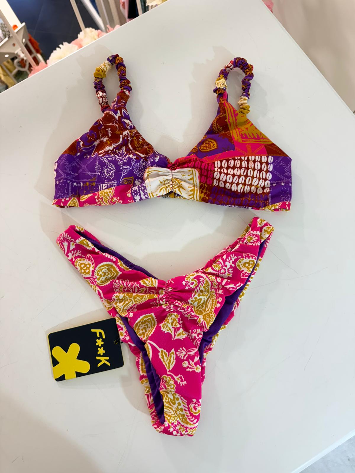 BIKINI TOP E SLIP AMERICANO FISSO FANTASIA