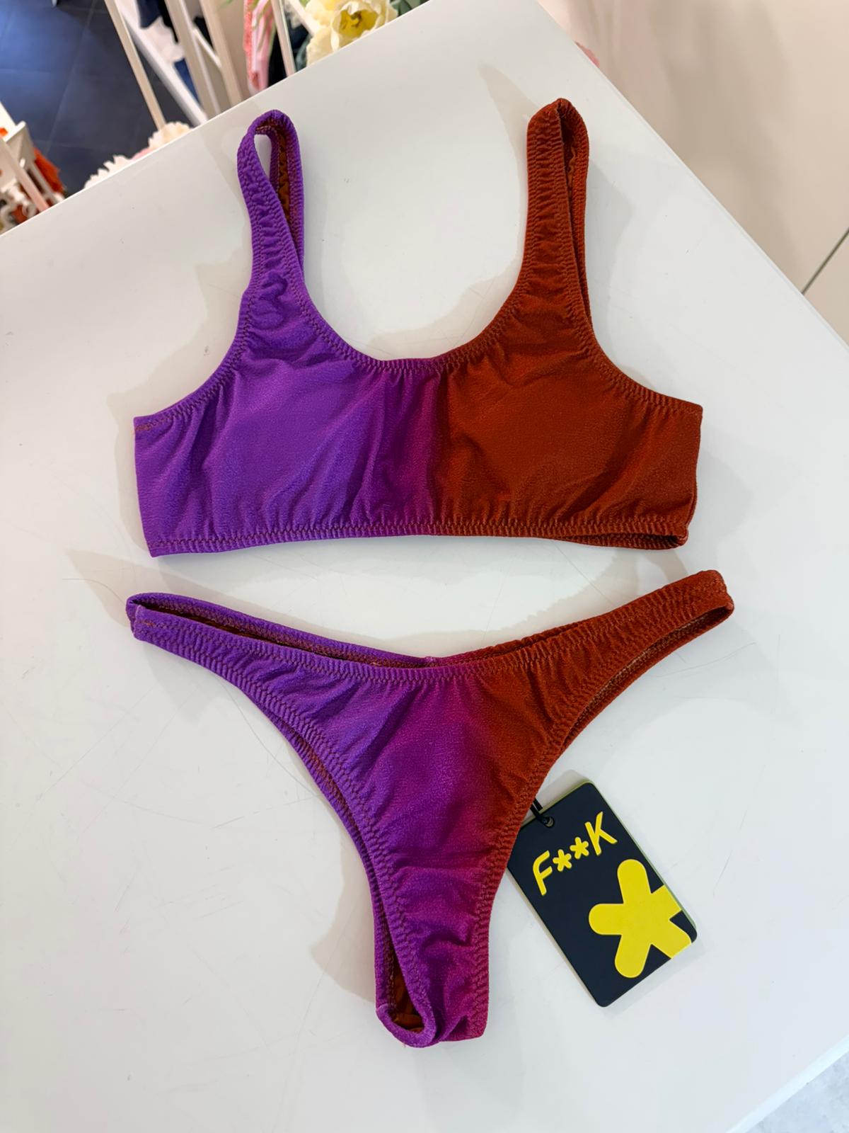 BIKINI TOP E SLIP AMERICANO FISSO FANTASIA