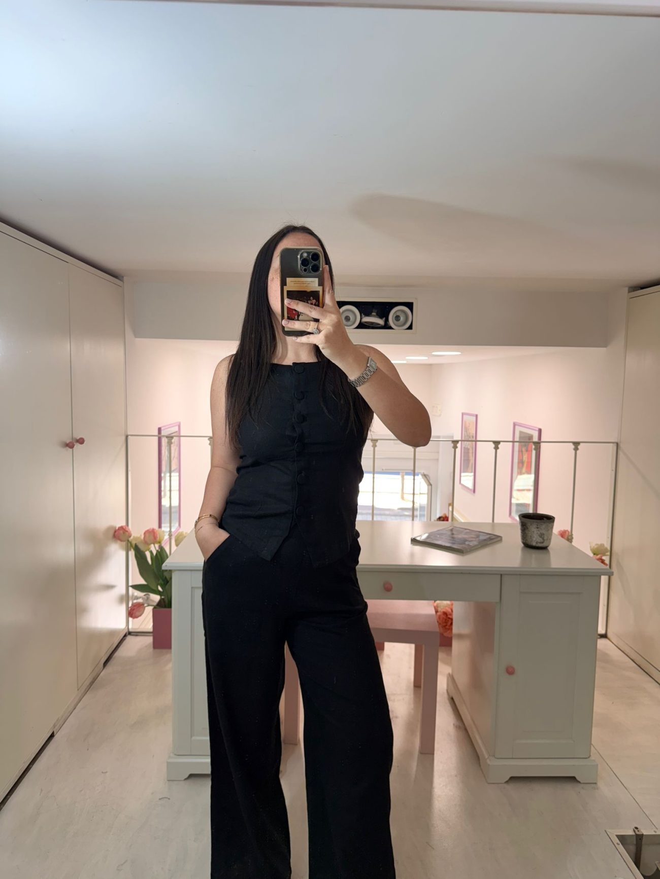 COORDINATO FALLING NERO