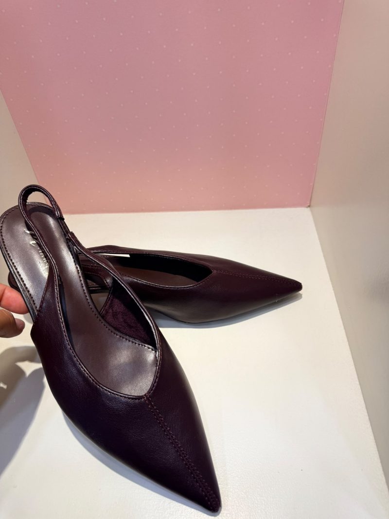 SLINGBACK BURGUNDY